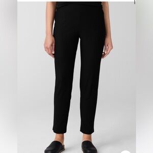 Eileen Fisher Washable Stretch Crepe Pant Slim Fit Ankle Length Women’s Sz XS